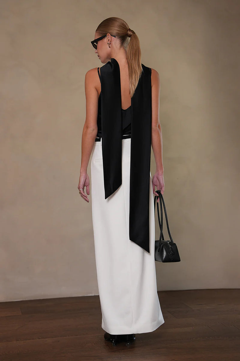 ALINA SILK SCARF TOP