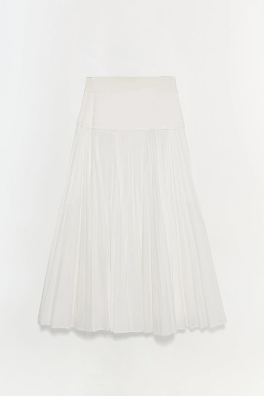 STELLA PLEATED MIDI SKIRT