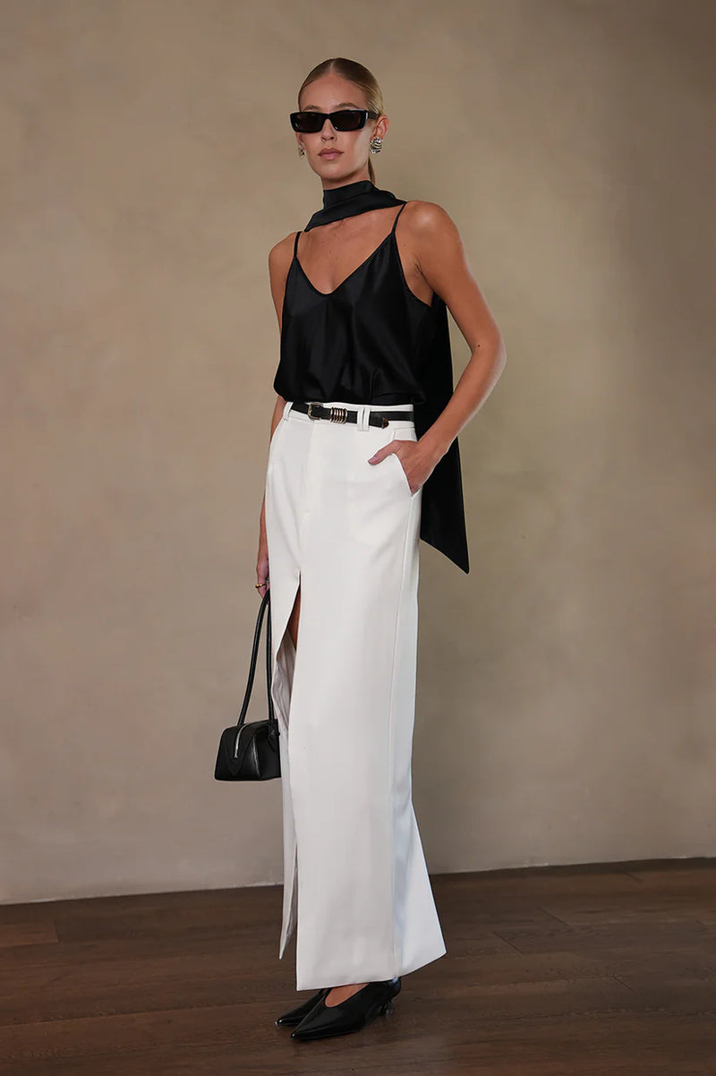 ALINA SILK SCARF TOP