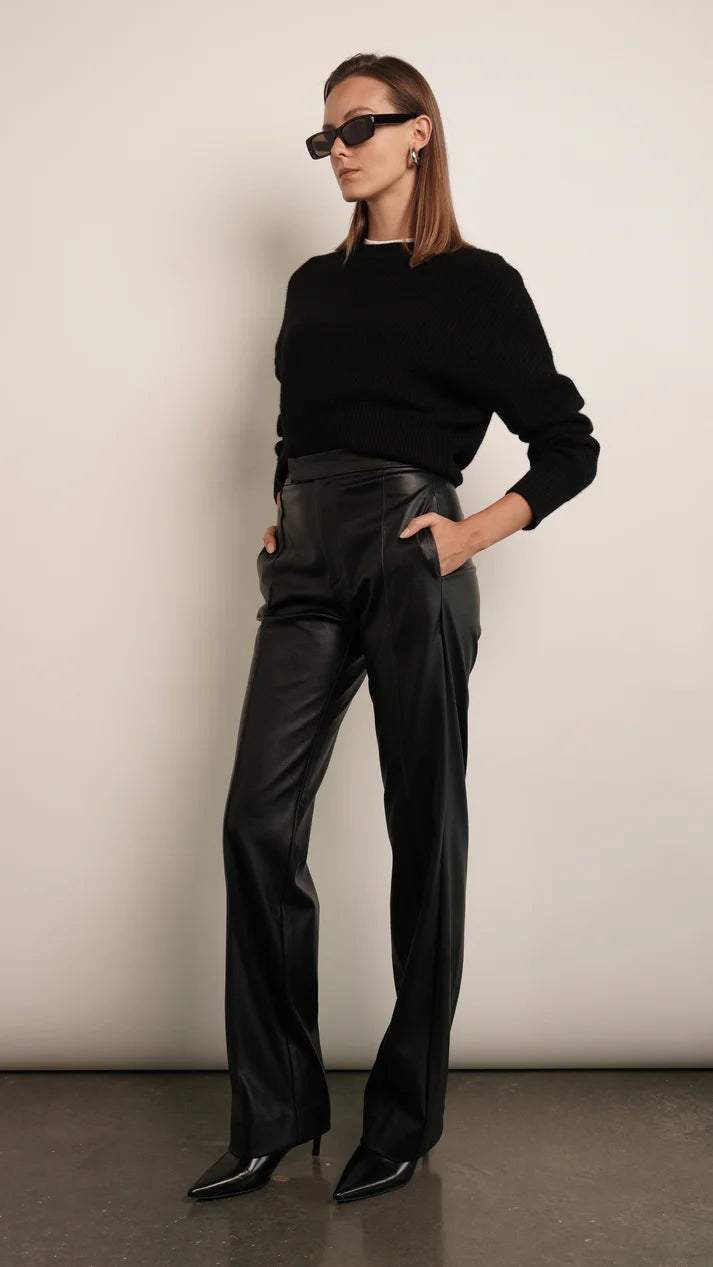 pauline vegan leather trousers