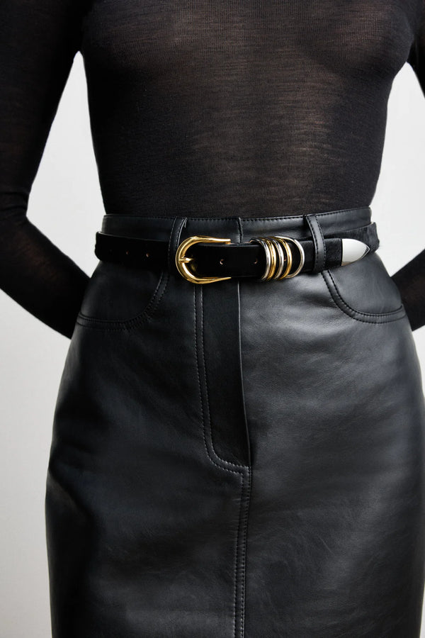 HOLLYHOCK MIXED METAL BELT