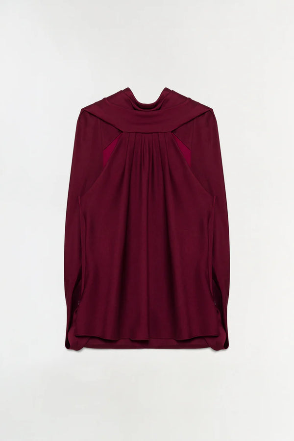 SCARLETT SATIN CAPE TOP