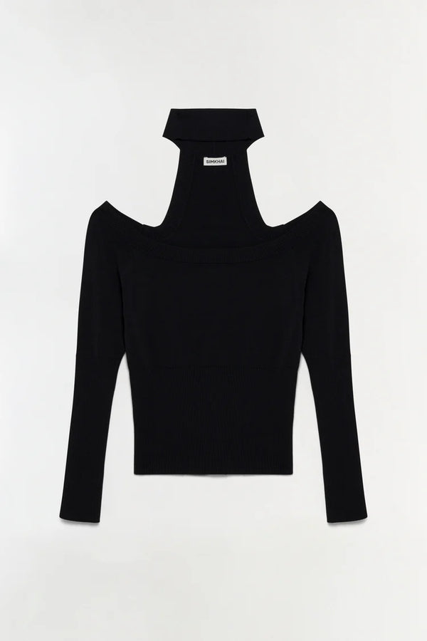 LILA OFF SHOULDER TOP