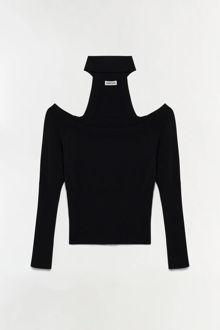 LILA OFF SHOULDER TOP