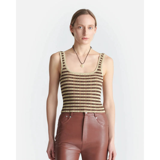 DELFINE STRIPED TANK TOP