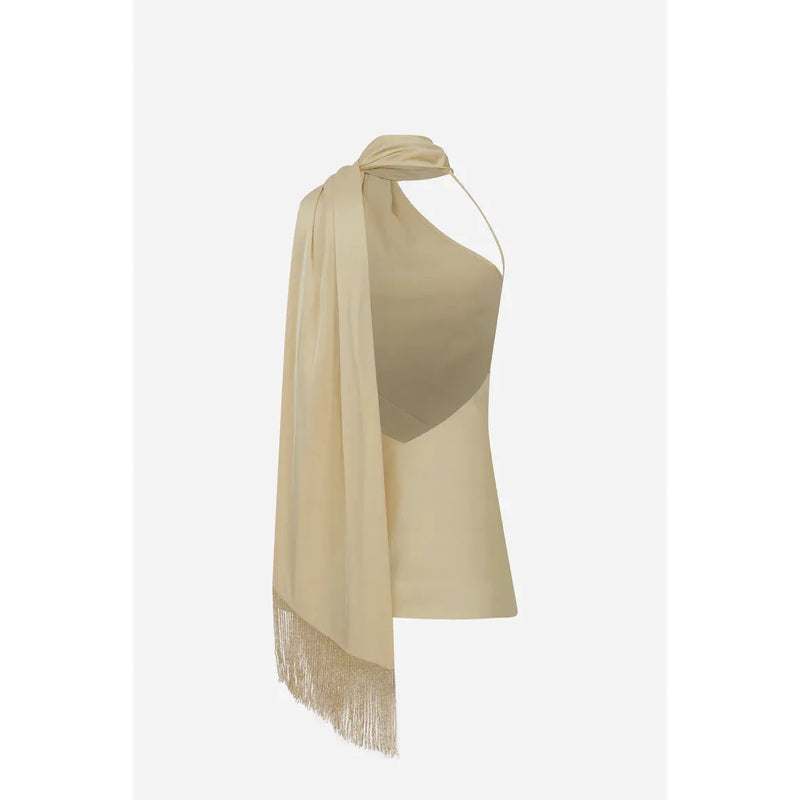 ROSS ONE SHOULDER SATIN TOP