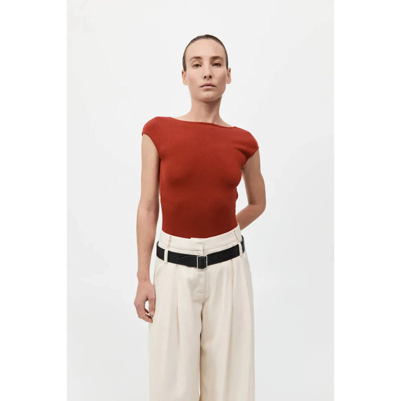 SCULPTED BALLET KNIT TOP