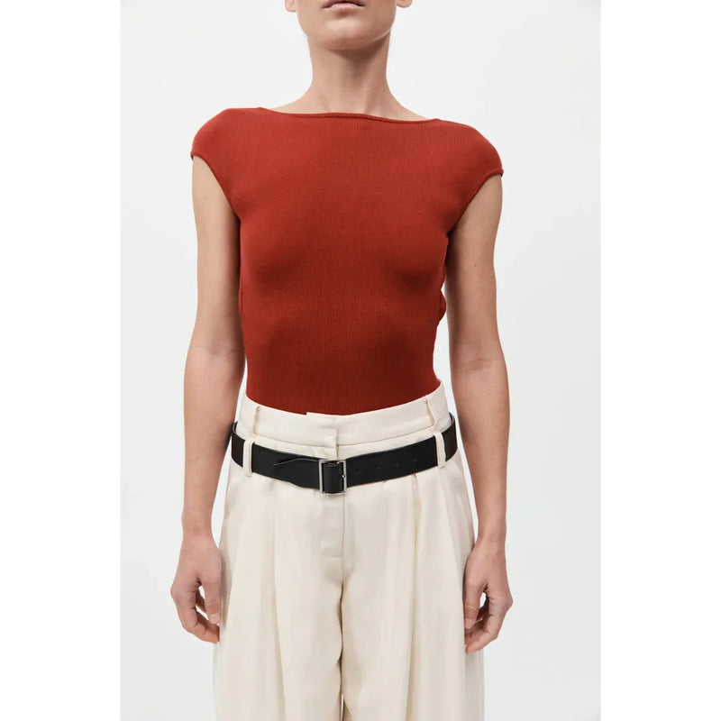 SCULPTED BALLET KNIT TOP