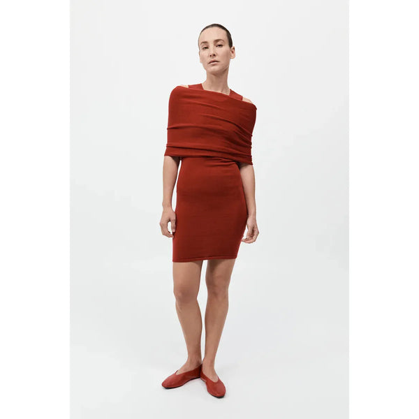 DETACHABLE LAYER KNIT DRESS