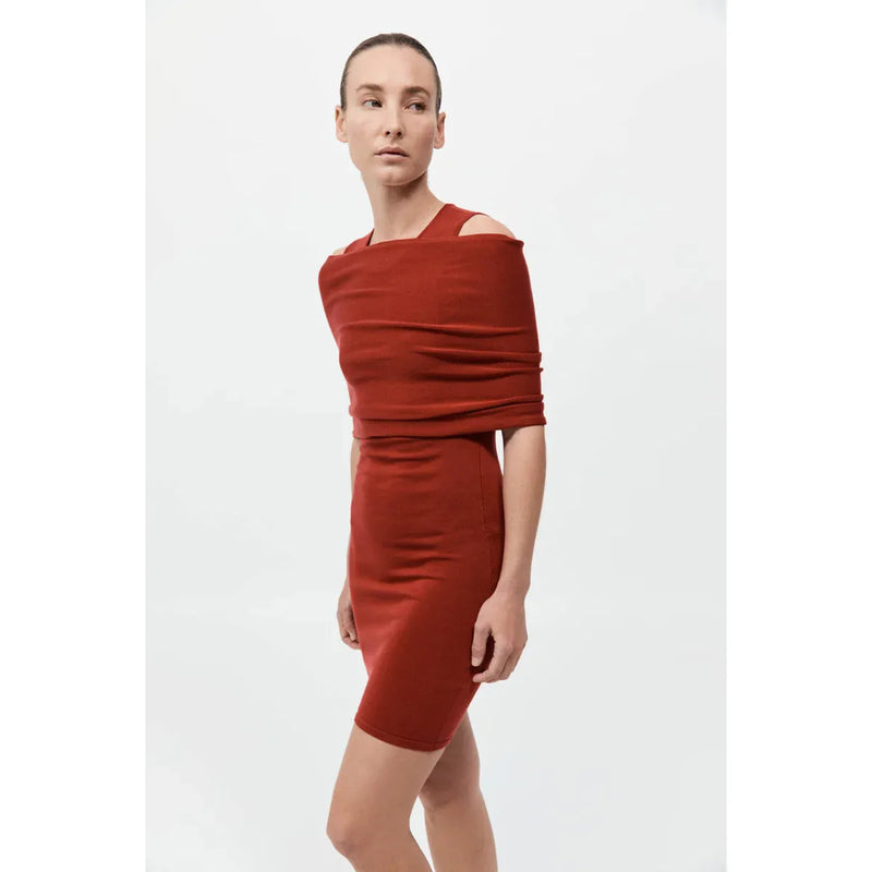DETACHABLE LAYER KNIT DRESS