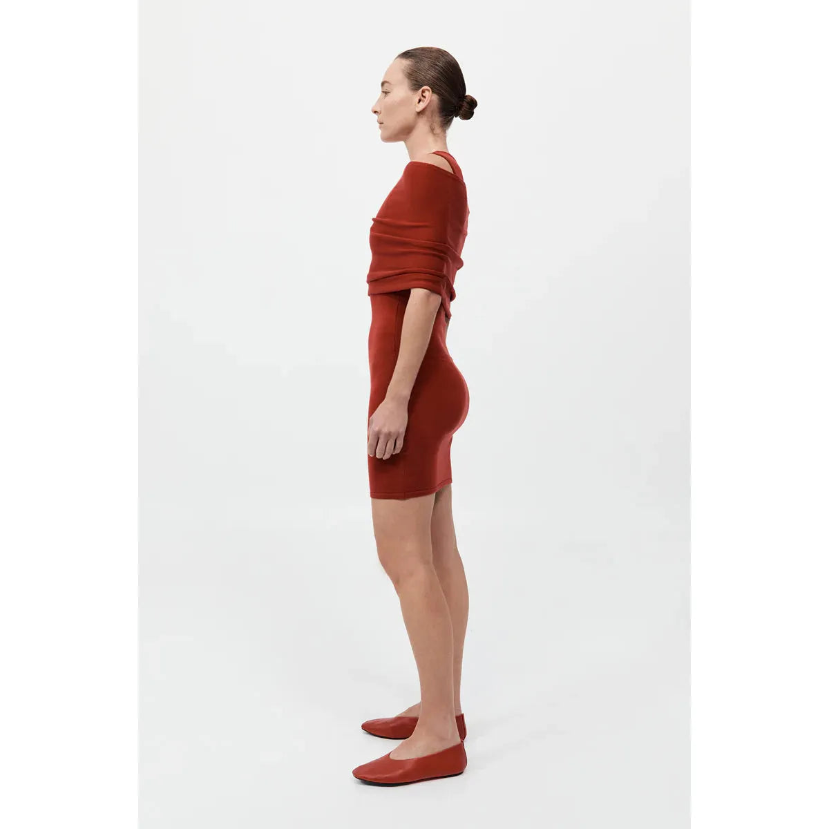 DETACHABLE LAYER KNIT DRESS