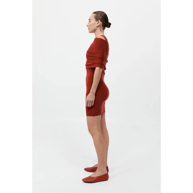 DETACHABLE LAYER KNIT DRESS