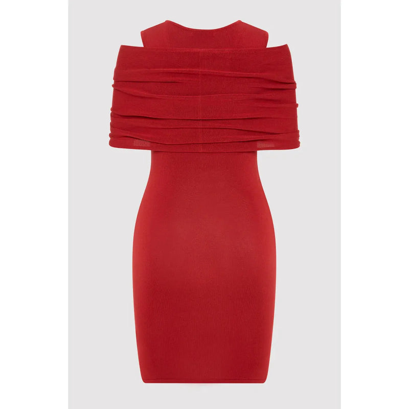 DETACHABLE LAYER KNIT DRESS