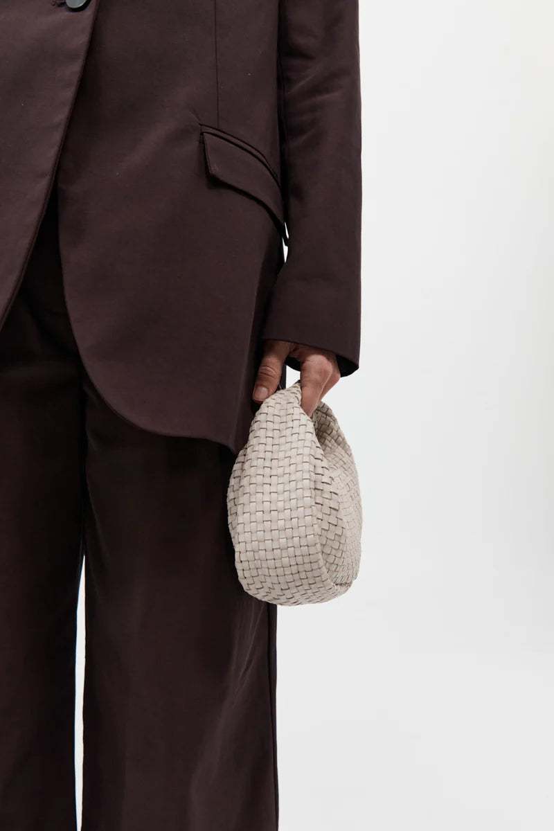 LATTICE WEAVE MINI BON BON BAG