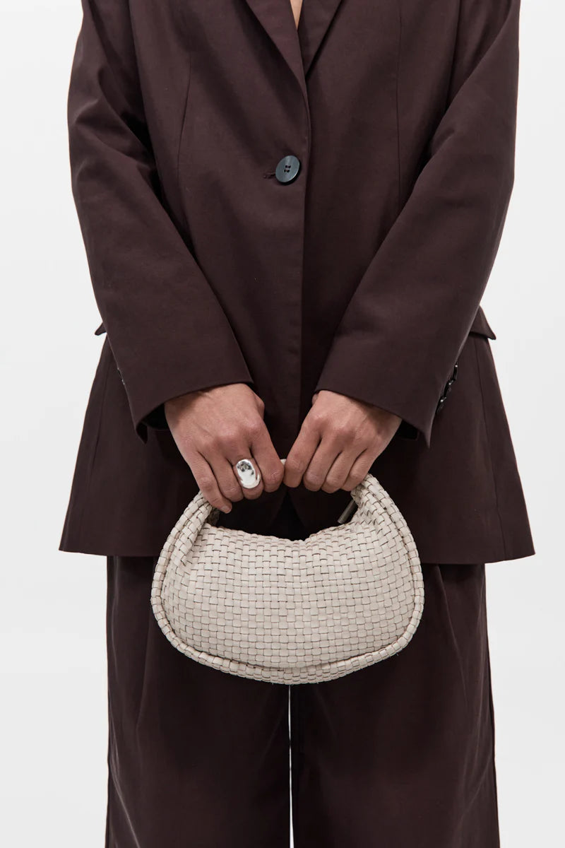 LATTICE WEAVE MINI BON BON BAG