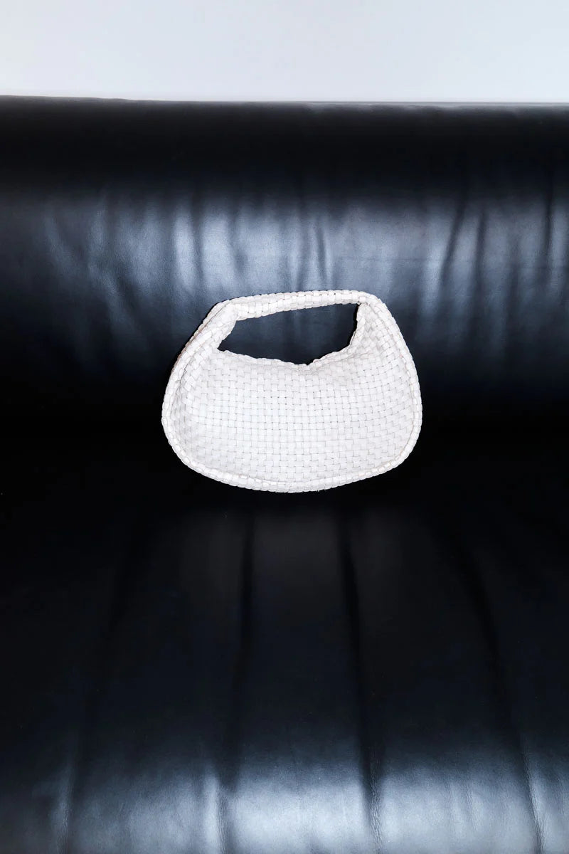 LATTICE WEAVE MINI BON BON BAG