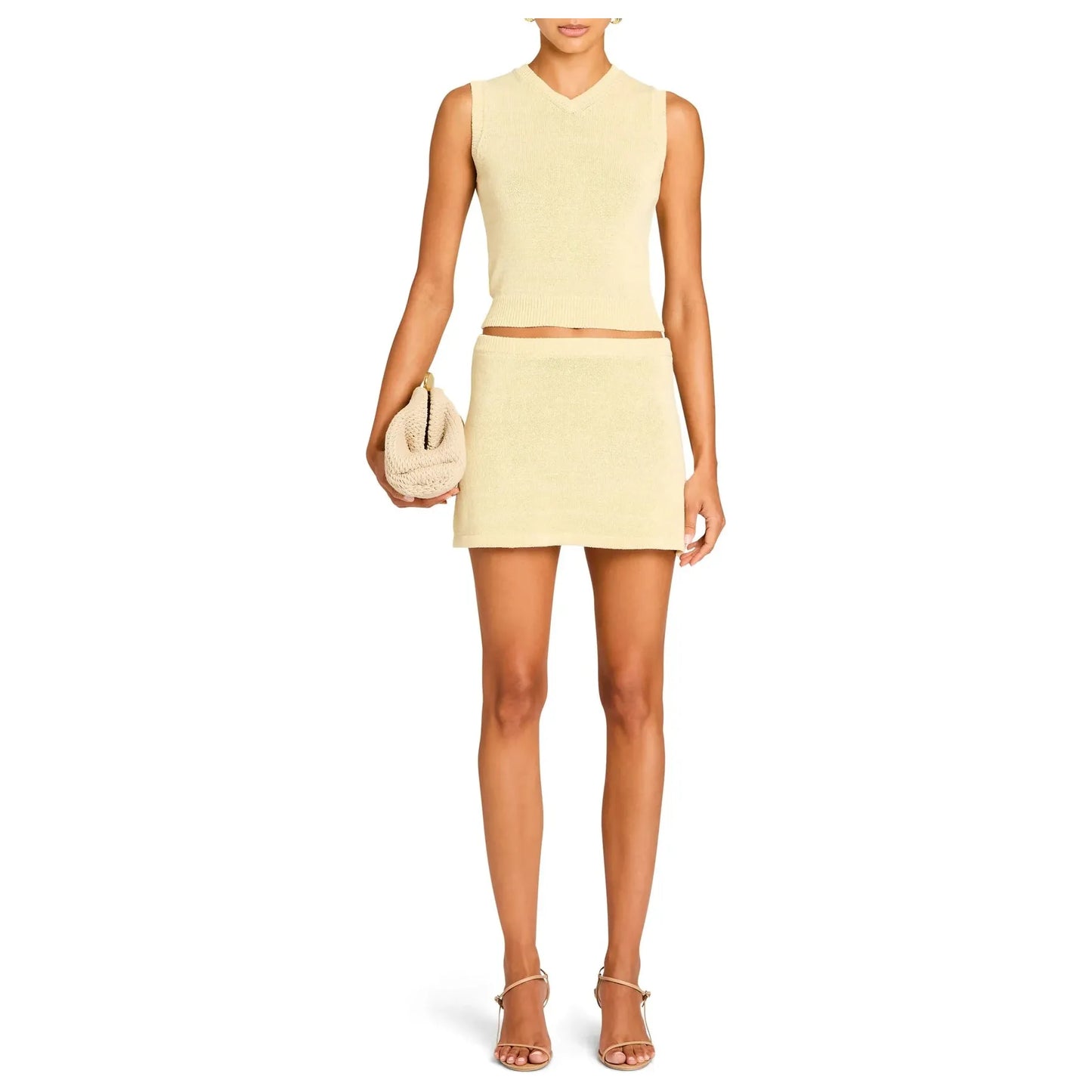 CASSIE KNIT MINI SKIRT