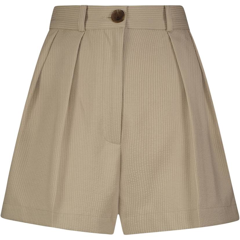 BUTTON PLEATED SHORT