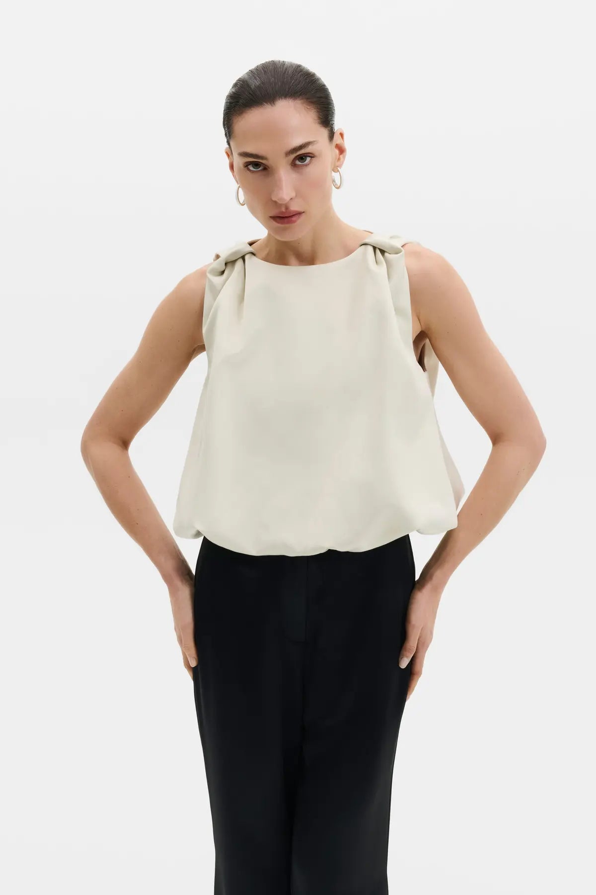 Valentina Knotted Shoulder Top