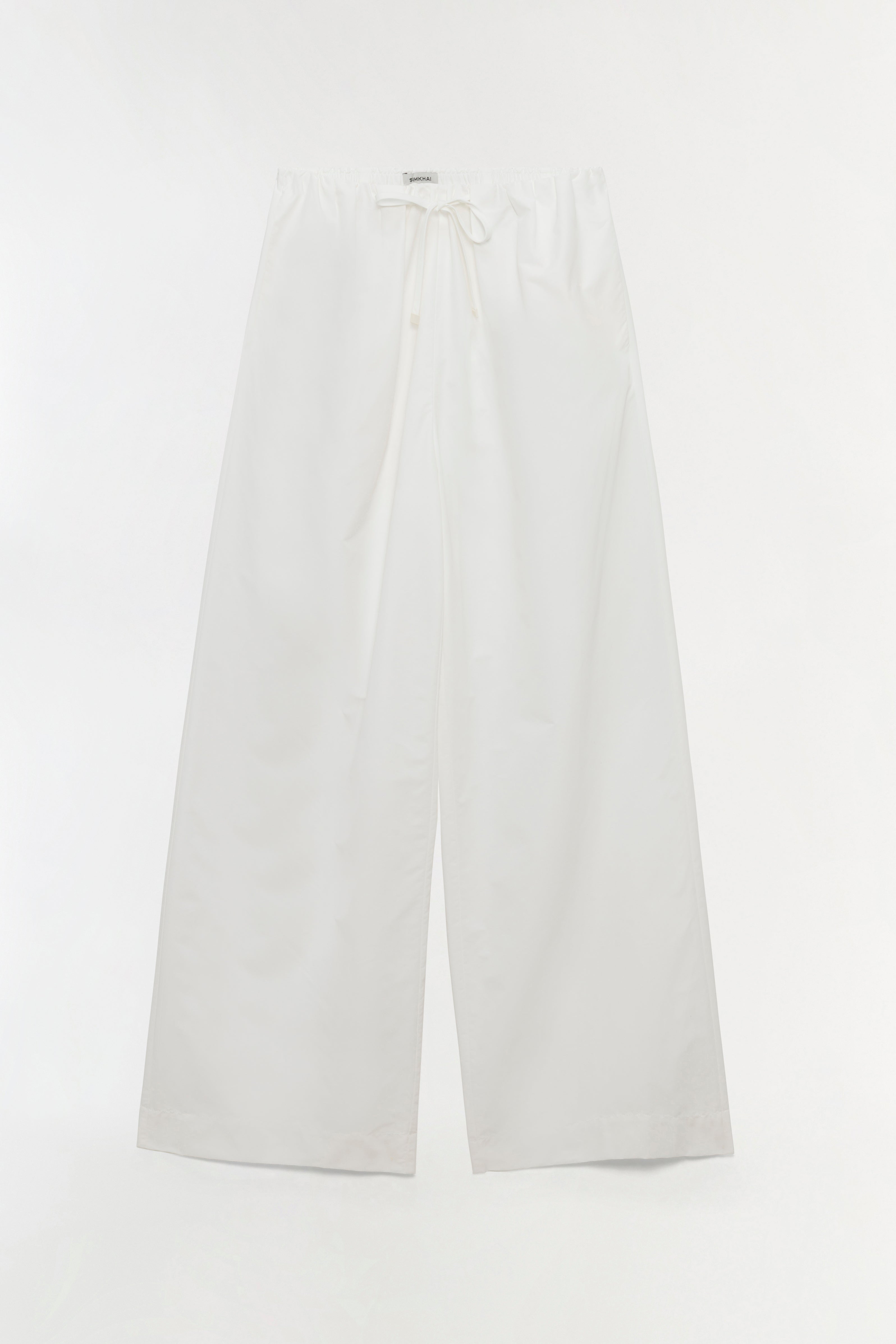Rhea Cotton Wide Leg Pant - White