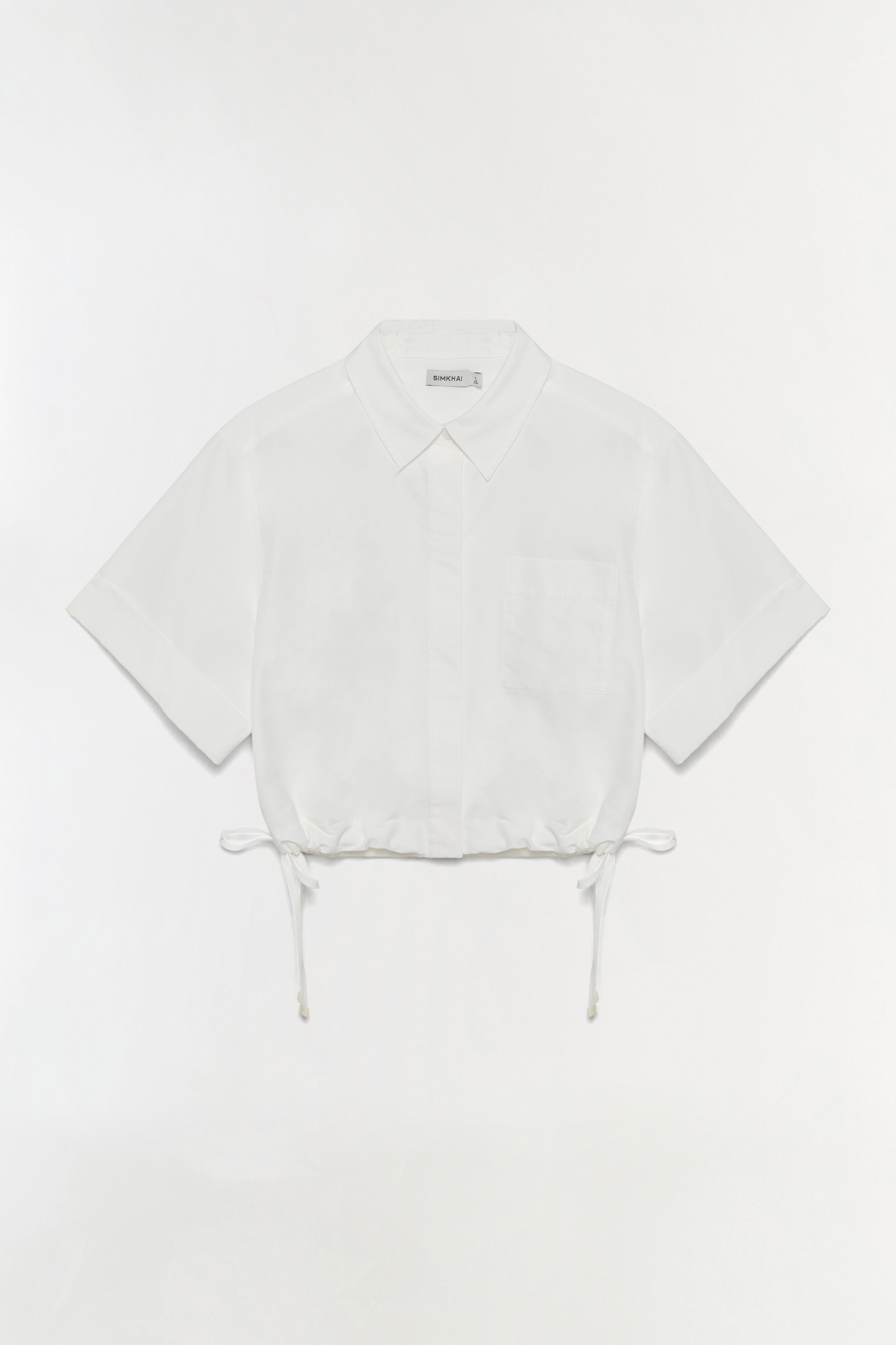 Ryett S/S Cropped Shirt - White