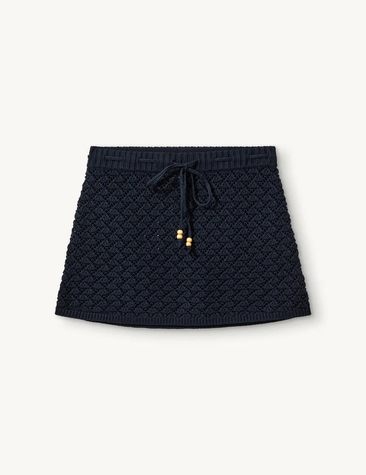 RIVIERA MINI NAVY SKIRT