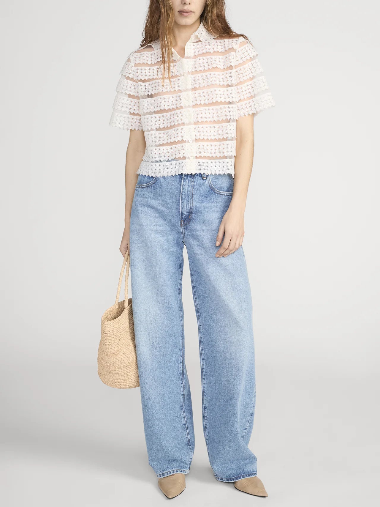 THE LATTICE CROCHET BLOUSE