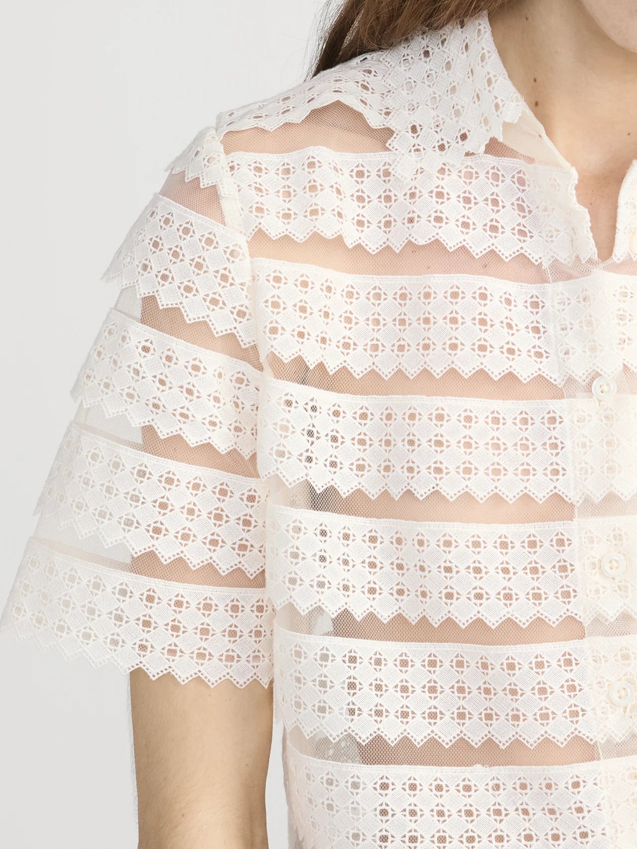 THE LATTICE CROCHET BLOUSE