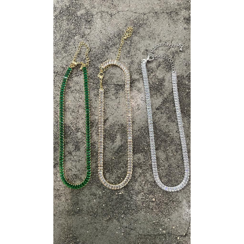 BAGUETTE CHOKER NECKLACE