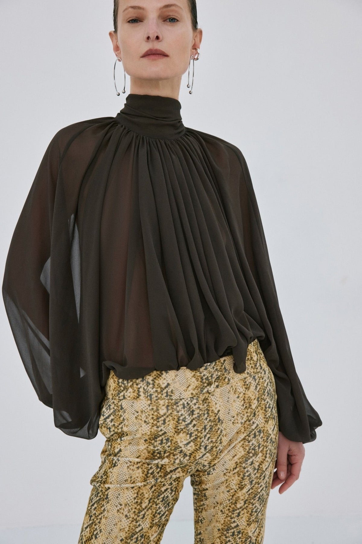 Sable Trousers in Serpiente Yellow