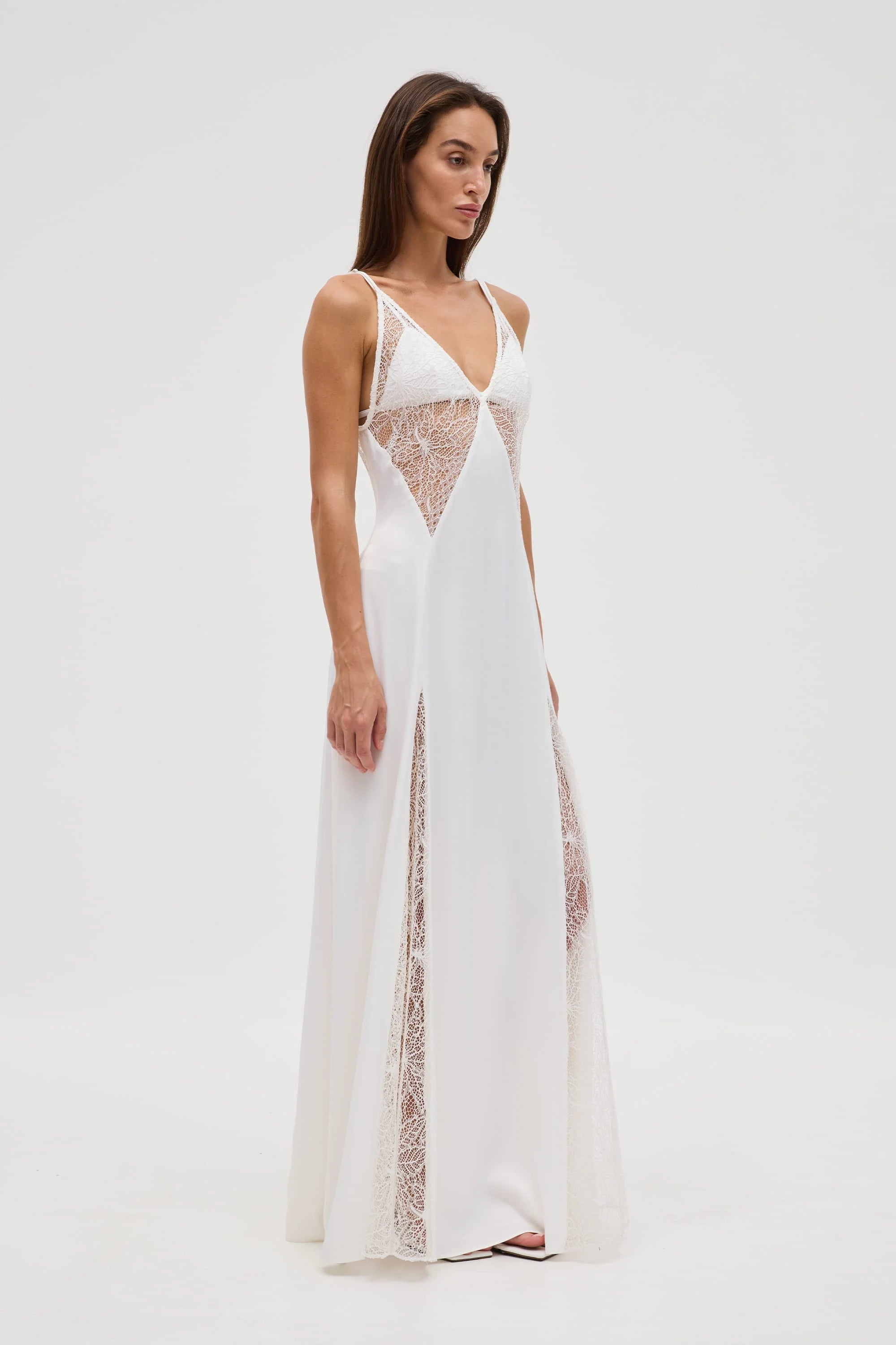 INHALE PANEL SLIP DRESS