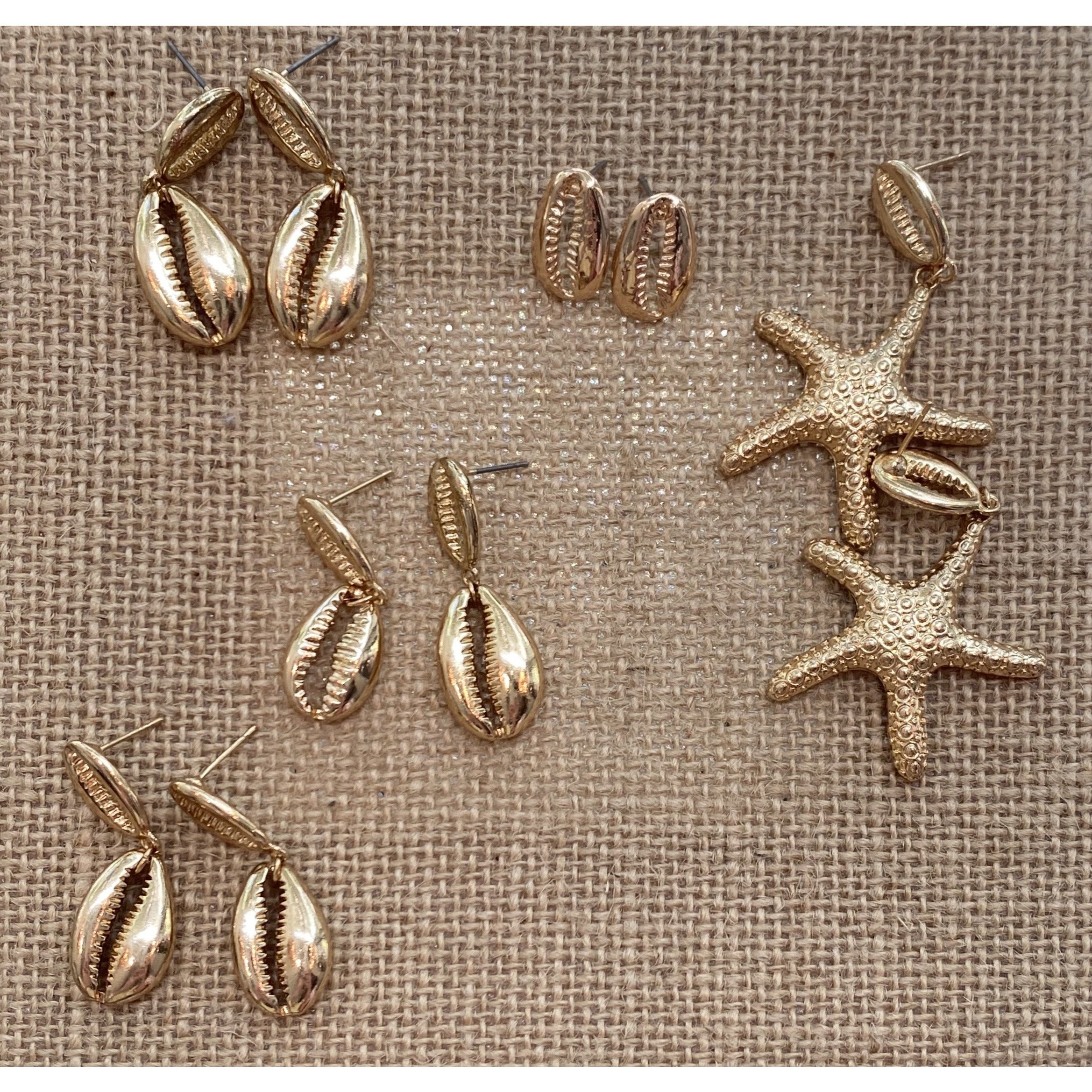 Dangling Puka Shell Earrings