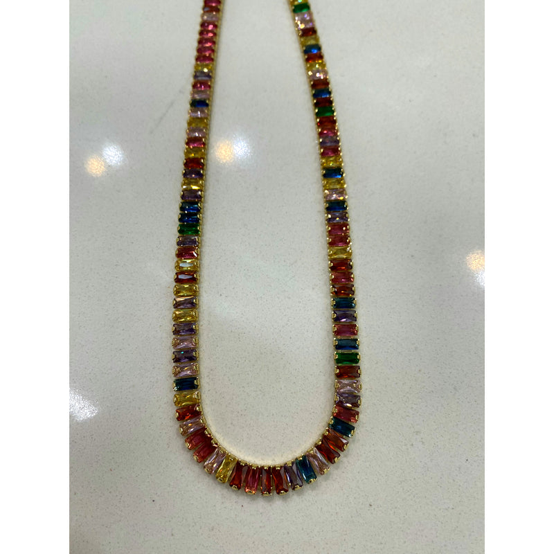 BAGUETTE CHOKER NECKLACE