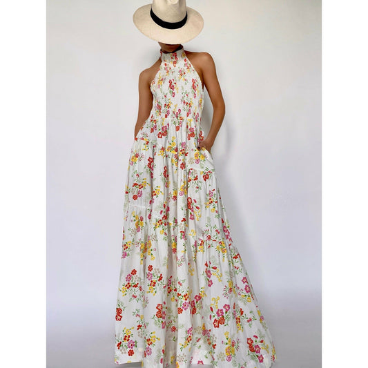 ASYMMETRIC CUT OUT MIDI DRESS
