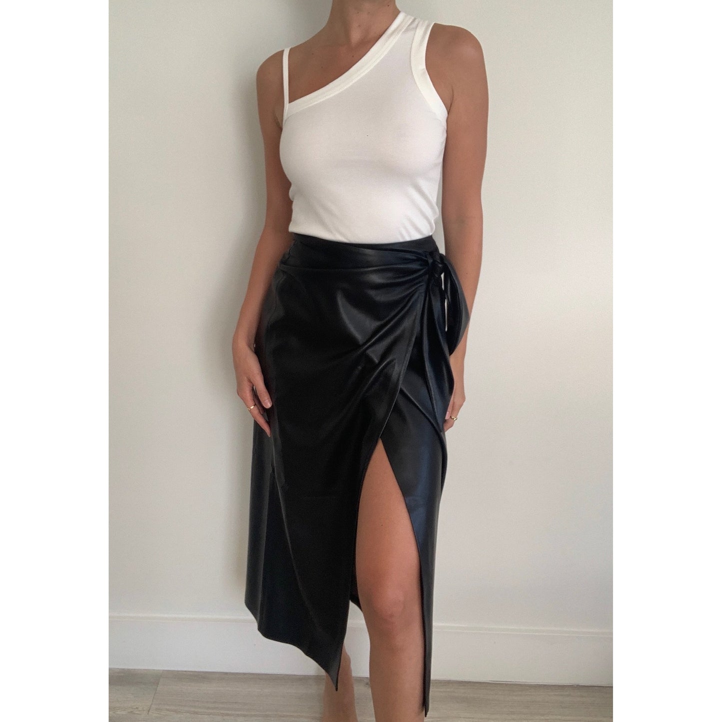 Amas Vegan Leather Sarong Skirt | Women’s Clothing Boutique