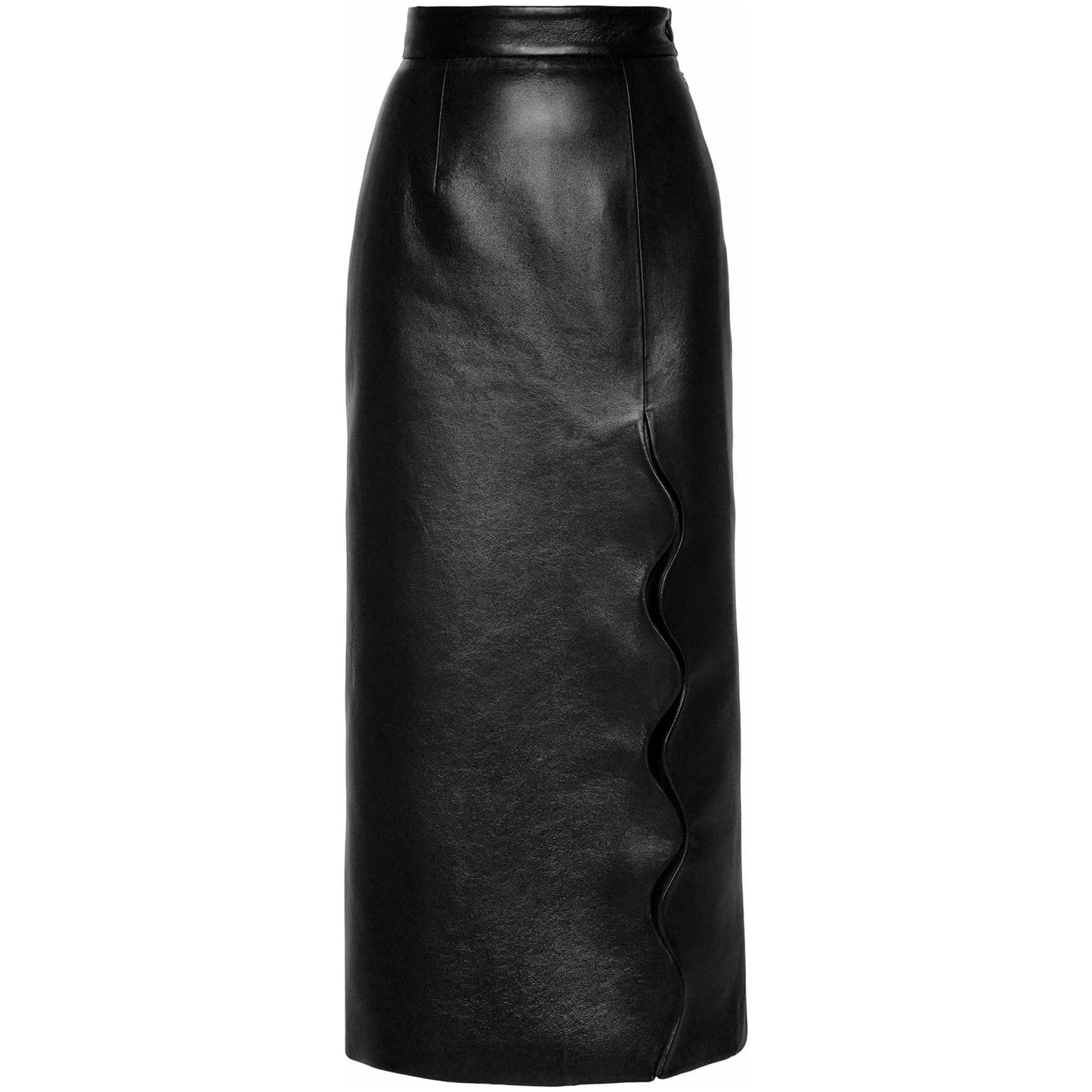 Faux Leather Wave Skirt | Women’s Clothing Boutique