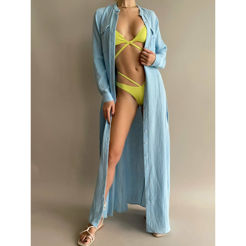 EMMALYN SOLID STRAPY BIKINI BOTTOM